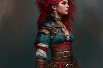 paint realistic or fantasy character art