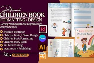 children book formatting kid book layout children book illustration KDP upload