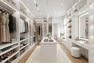 design 2d and 3d walk in closet, dressing room and custom cabinetry