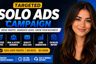 run targeted solo ads campaign for affiliate marketing and lead generation