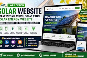 design solar website solar installation solar panel  solar energy website