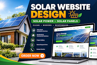 design solar website solar power solar panel website solar energy website