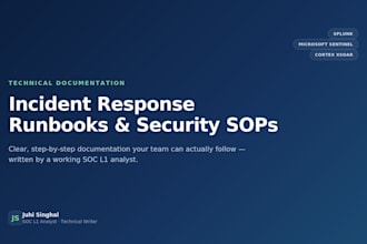 write a clear incident response runbook or security sop