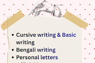 do neat handwriting services