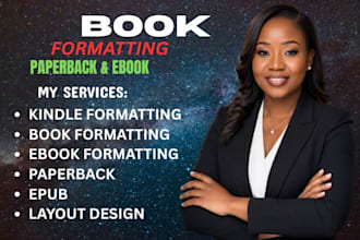 do expert book and paperback formatting, layout design and epub conversion