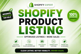 do shopify product listing, shopify product upload