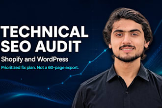 do a complete technical SEO audit for your shopify or wordpress website