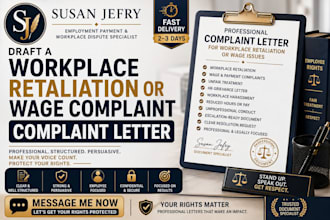 draft a workplace retaliation or wage complaint letter