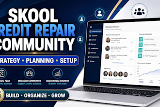 set up your skool credit repair course, membership, credit leads, and automation