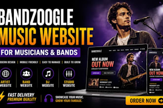 design bandzoogle website music website band website dj website