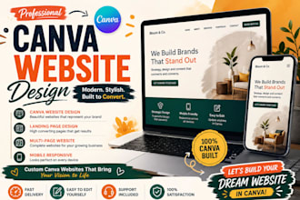 design canva website, canva landing page, canva website design