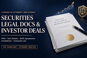 draft a custom private placement memorandum ppm and reg d docs
