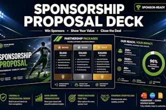 athletic sponsorship proposal event sponsorship deck sports pitch deck