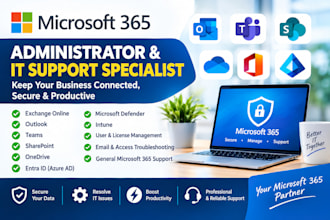 microsoft 365 administrator and IT support specialist