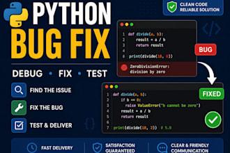 fix bugs and modify your python script