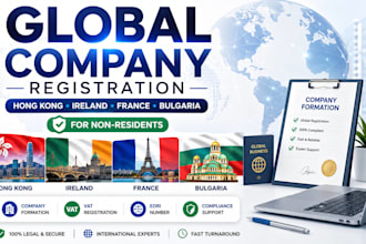 register hong kong ireland france and bulgaria companies for non residents