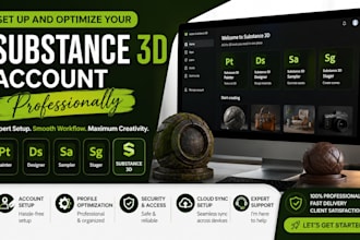 set up and optimize your substance 3d account professionally