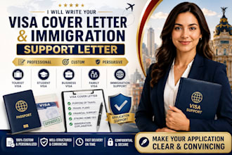 write your visa cover letter and immigration and visa support