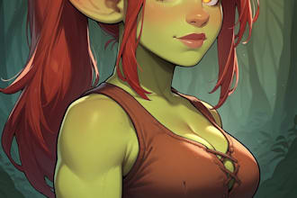 create ai generated character art in detailed fantasy style