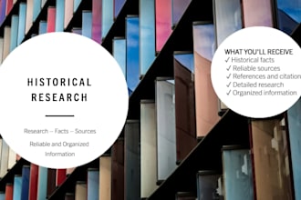 conduct a detailed historical research on any topic
