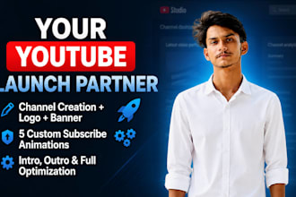 create and setup a professional youtube channel that grows