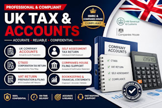 do UK company accounts, ct600 corporation tax and vat return filing