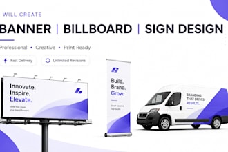create banner, billboard, or sign design