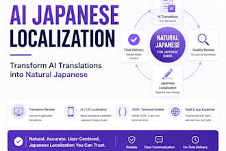 review and improve ai translated japanese content naturally