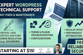 provide wordpress technical support and maintenance