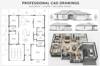 convert PDF, sketch or image to autocad dwg and cad draws, autocad and sketchup