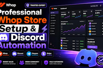 setup your business and community on whop and discord