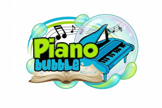 design unique piano logo with free unlimited revisions