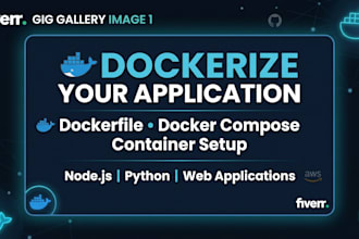 dockerize your application using docker