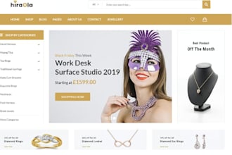 design jewelry shopify store jewelry website fashion dropshipping store