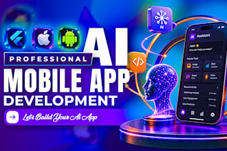 develop ai mobile app ios android app flutter app developer ai app creation
