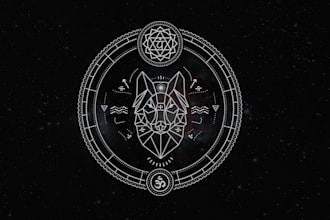 create sacred geometry logo and spiritual mystical designs