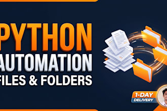 build a python script to automate your files and folders