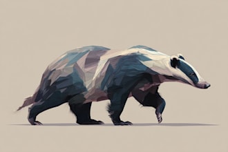 make cute animal illustration