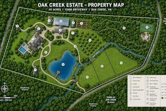 create your property map, floor plan and detailed site plan design