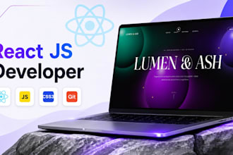 build a react website for your startup or new business