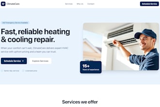 ai landing page that captures leads instantly for home service business