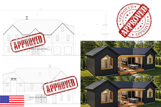 create city permit drawings for home addition and room extension project