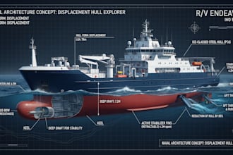 design custom boat hulls with naval architecture and cad drawings