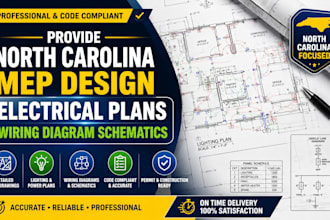 provide north carolina mep design electrical plans wiring diagram schematics