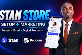 do stan store setup, beacons ai, SEO, stan store marketing, funnel, email flows