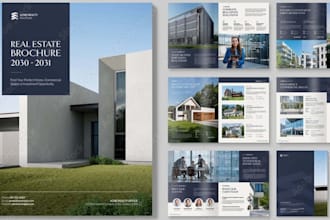 design a professional real estate brochure, property brochure and booklet