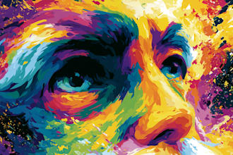 draw cubism, surrealism and abstract styles for album cover