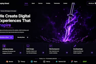 make a website or portfolio in clean ui design