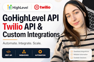 integrate gohighlevel api twilio api CRM and SMS automation
