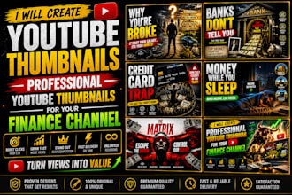 design finance crypto and stock market youtube thumbnails